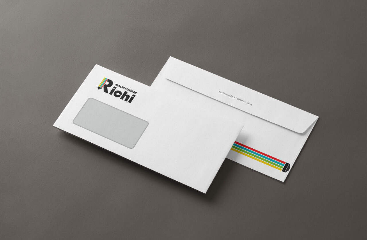 Kuvert Design Malermeister Richi